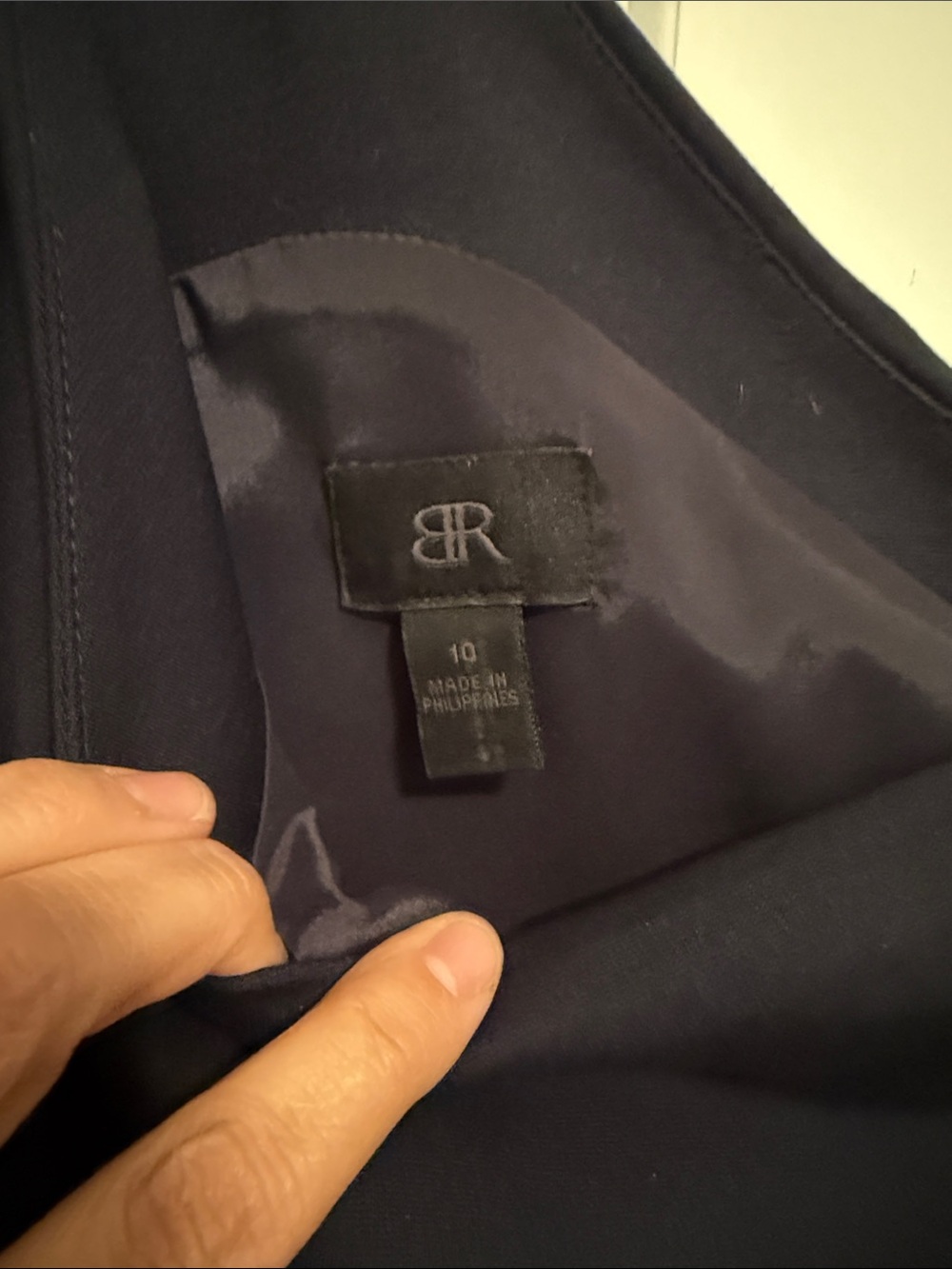 Banana Republic One-Shoulder Navy Cocktail Dress - Picture 2 of 2